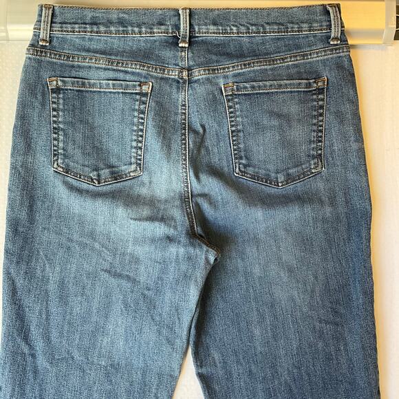 Gloria Vanderbilt Women Amanda Jeans size 14 Short Blue Straight Leg Mid Rise - Picture 10 of 12